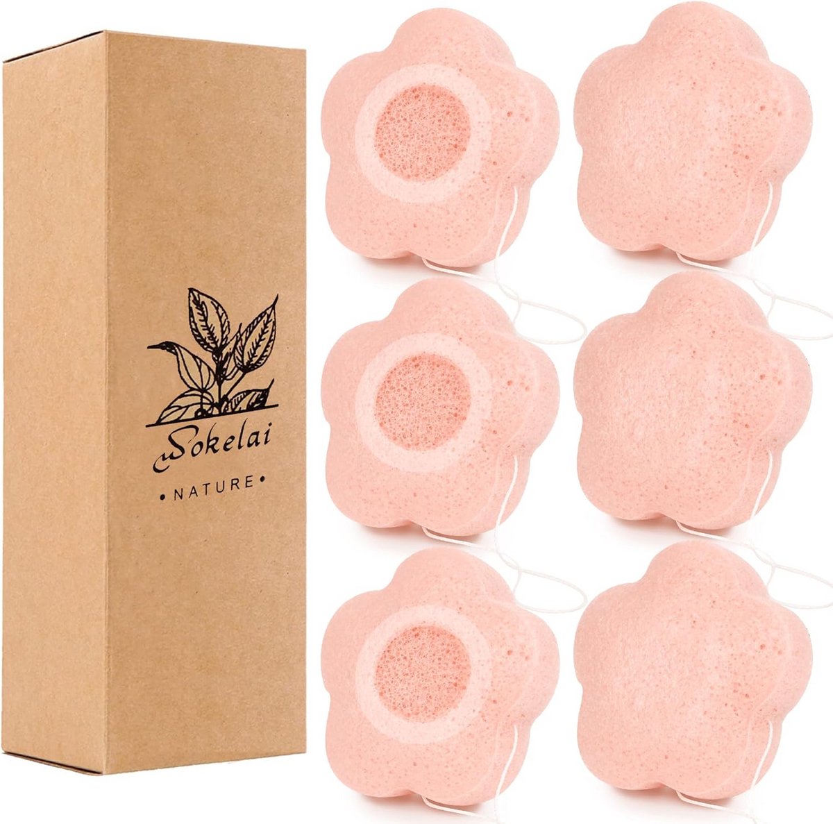 Natuurlijke Konjac Spons voor Reiniging en Exfoliatie