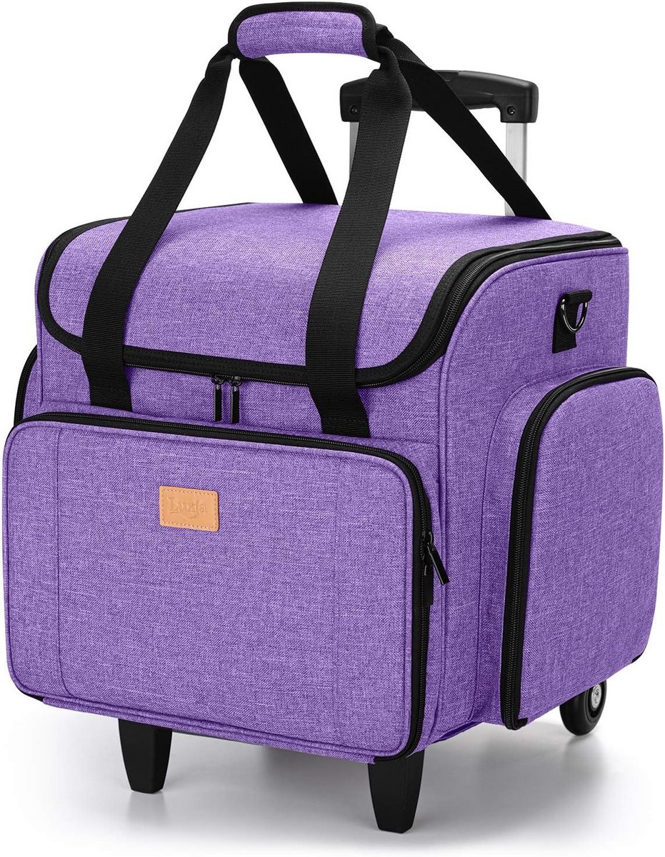Naaimachinetas met Afneembare Trolley Dolly - Draagtas voor Naaimachine en Accessoires