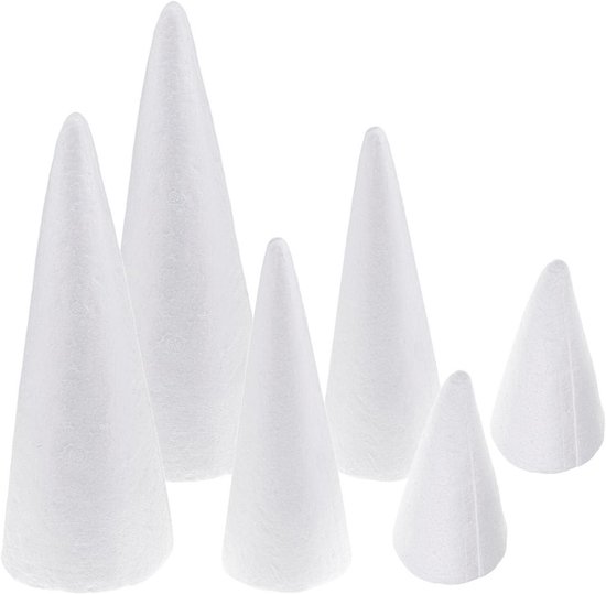 320 Stuks Piepschuimballen In 7 Maten – Wit, Stevig, Ideaal Voor Knutselen, Decoratie En DIY-projecten