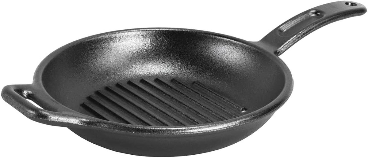 Voorverwarmde Gietijzeren Grillpan 10-Inch Ronde Pan