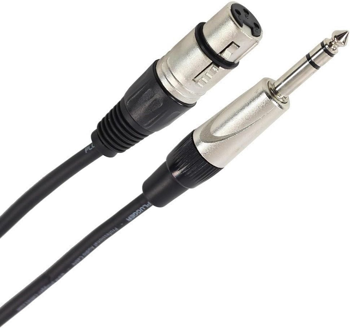 Symmetrische Audiokabel XLR Vrouwelijk naar 6.35 mm Stereo Jack - 10 Meter