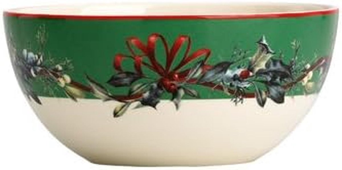Set van 4 All-Purpose Borden - Groen Winter Tafeldecoratie