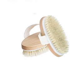 Set van 2 handborstels voor in bad, in Muji-stijl, perfect om te scrubben en te exfoliëren.