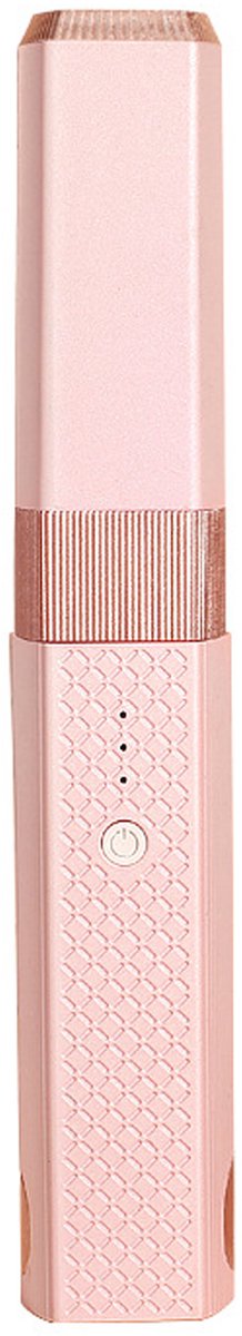 longziming - Mini Draadloze Stijltang & Krultang 2-in-1 - Snoerloze Haarstyler - Snelle Opwarming - Beschermt Haar tegen Beschadiging -Reishaarstyler - Compact & Draagbaar - Roze