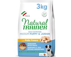 Natuurlijk hondenvoer voor puppy's en junioren - 3 kg medium met kip