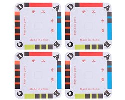 Milisten 100 Stuks Weven Kaarten Tablet Garen Draad Gids Seperator Karton Loom Voor Inkle Loom Weven Levert