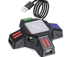 Keyboard en Mouse Converter - Controller Adapter voor Switch/Xboxone/PS5/PS4/PS3 - Gamingaccessoires - zwart