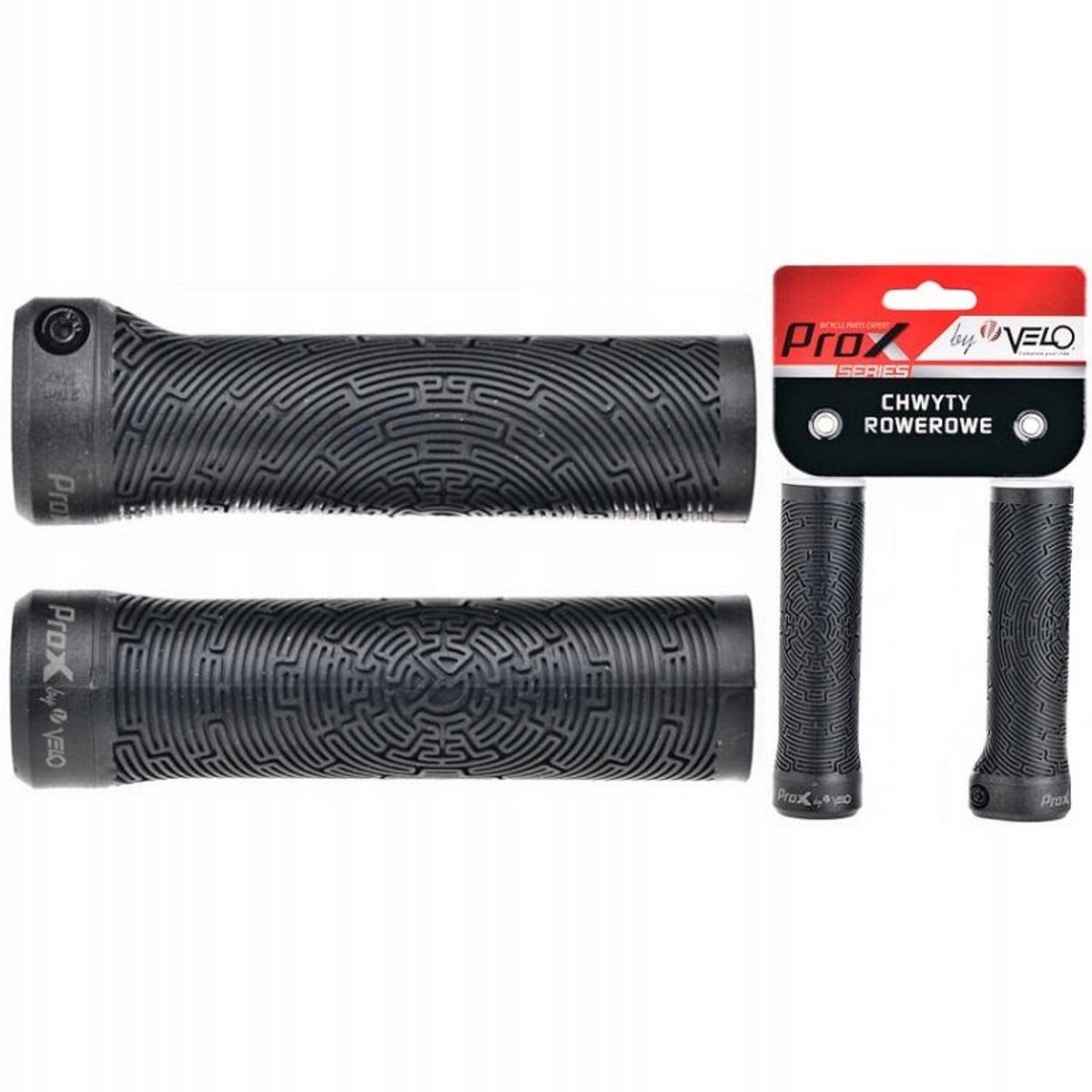 Velo Prox VLG-1851D2 Fietshandvatten 115mm - Zwart, Schroefbaar