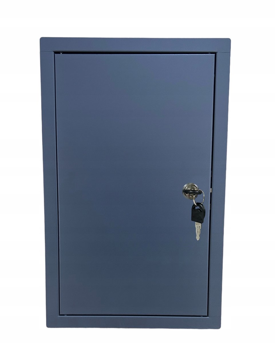 Metalen Inspectieluik met Sleutel - Antraciet - 25x40 cm