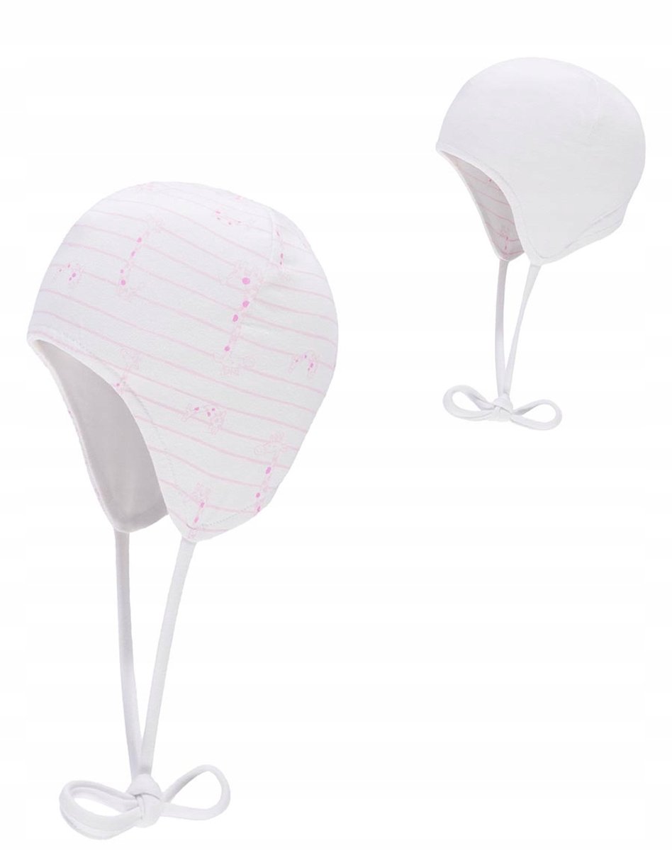 Pop Baby Muts Dubbelzijdig Wit-Roze Maat 37