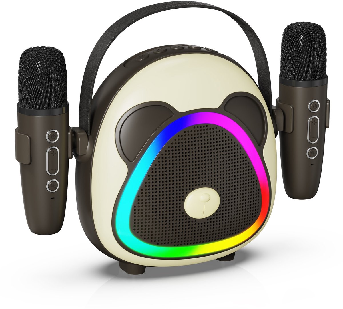 Karaoke Set vlinders - karaoke microfoon kinderen Zwart Panda - karaoke kinderen - Bluetooth Speaker - Karaokeset voor Volwassenen en Kinderen