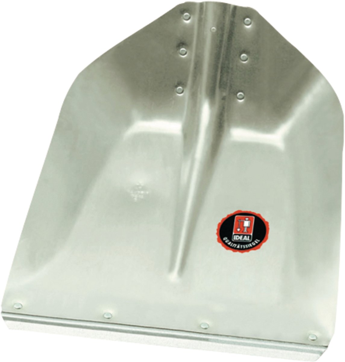Aluminium Schepblad IDEAL 340x325mm zonder steel, met stalen rand