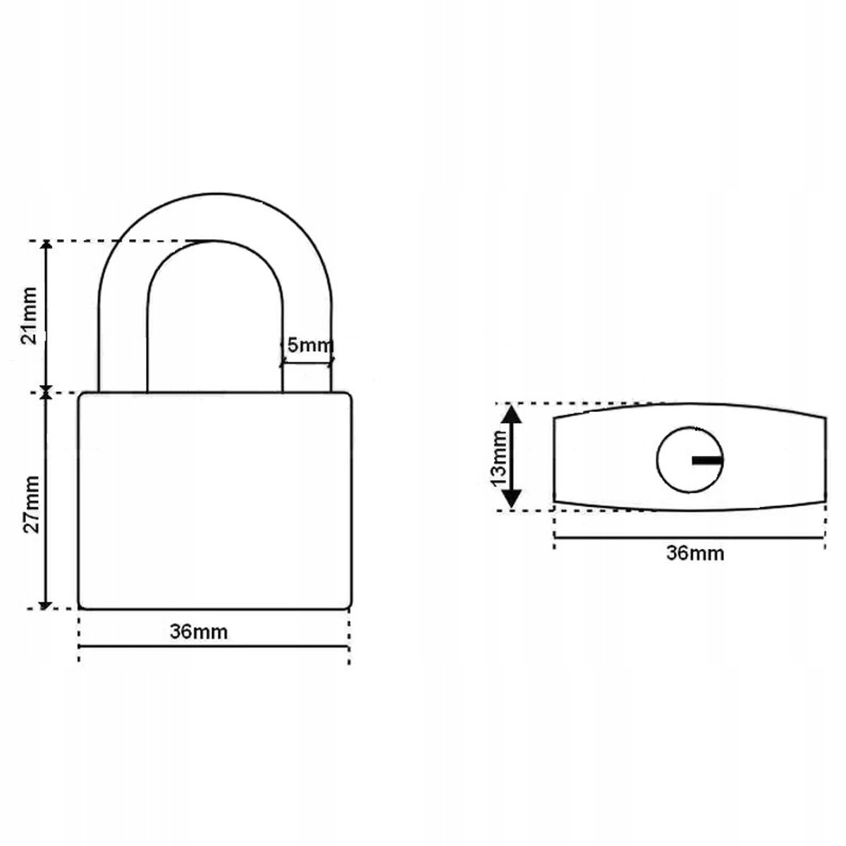 XL-Tools Gietijzeren hangslot 40 mm - Gehard en weerbestendig