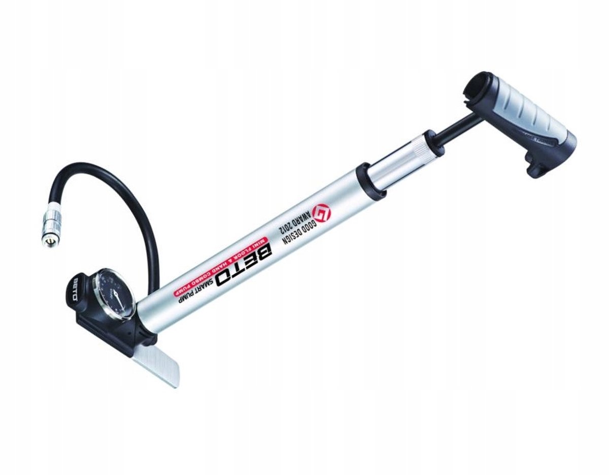 Beto CCO-017AG Telescopische Fietspomp met Manometer en Slang