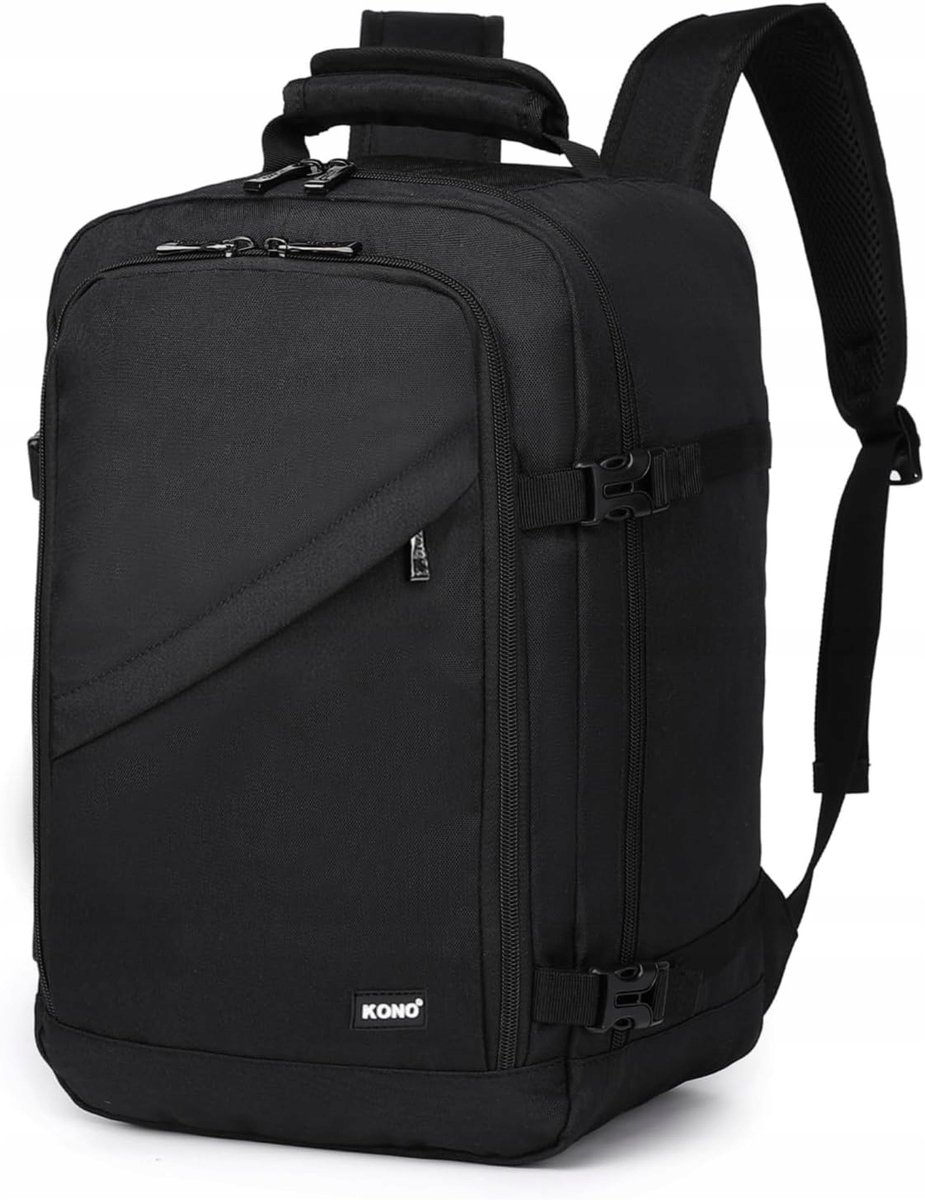 Merkloze handbagage rugzak 40x20x25cm, 20L, ideaal voor Ryanair