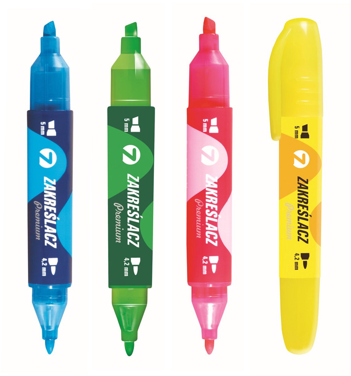 Tetis Premium Dubbelzijdige Marker Oranje KW510-P2 - 1 Stuk