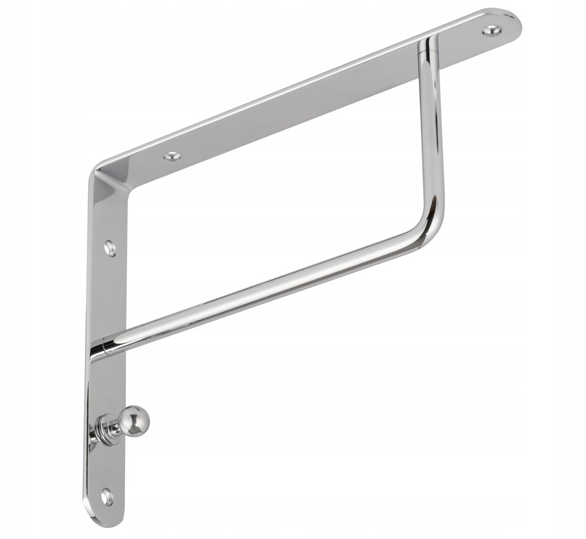 Sterke Planksteun 250x195 mm Chroom - Robuuste Wandmontage
