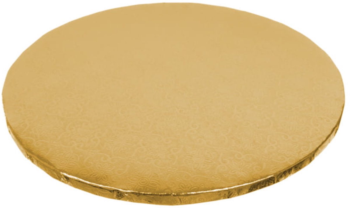 Gouden Taartonderlegger - Diameter 30cm, Hoogte 1cm