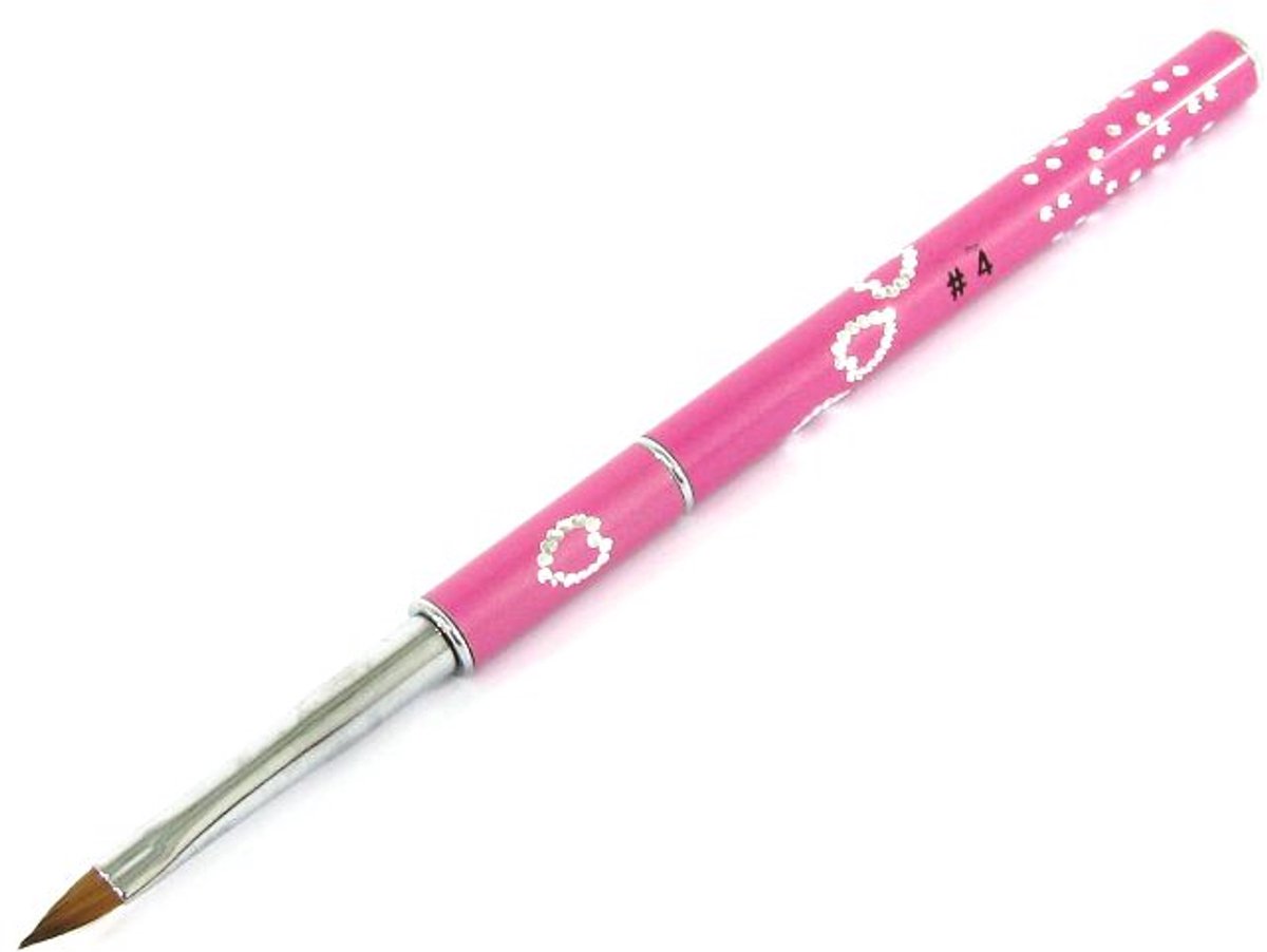 Evershine Acryl Penseel #4 Roze - Inklapbaar
