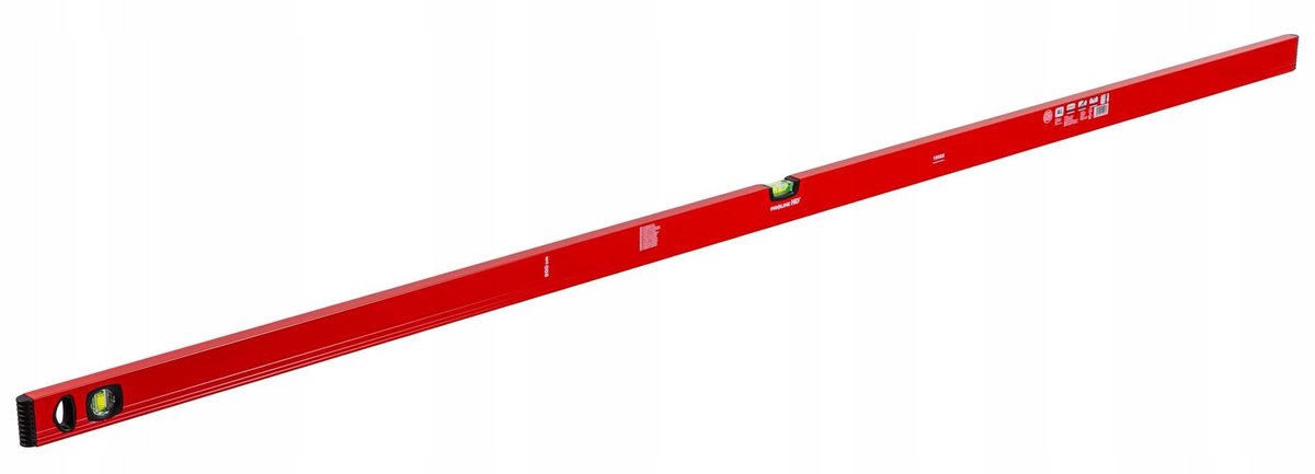 ProlineHD Aluminium waterpas, 2 Libellen, 200 cm