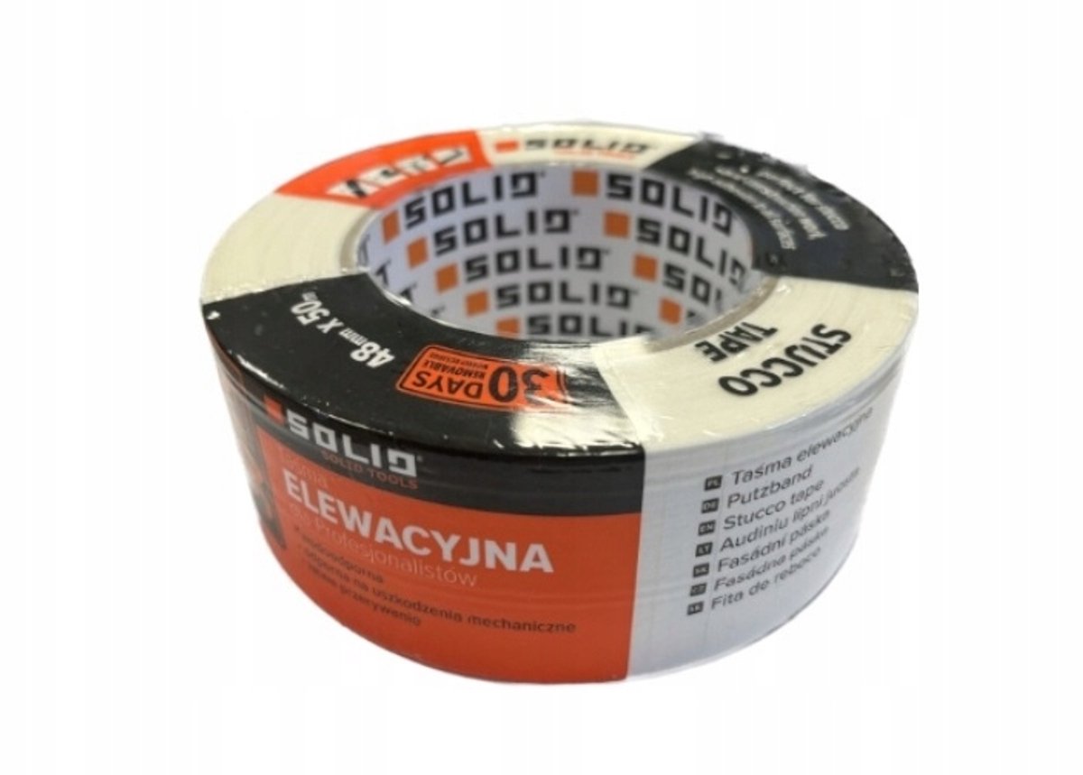 Massieve Gevelband 48/50mm Wit 50m - Professionele Afwerking