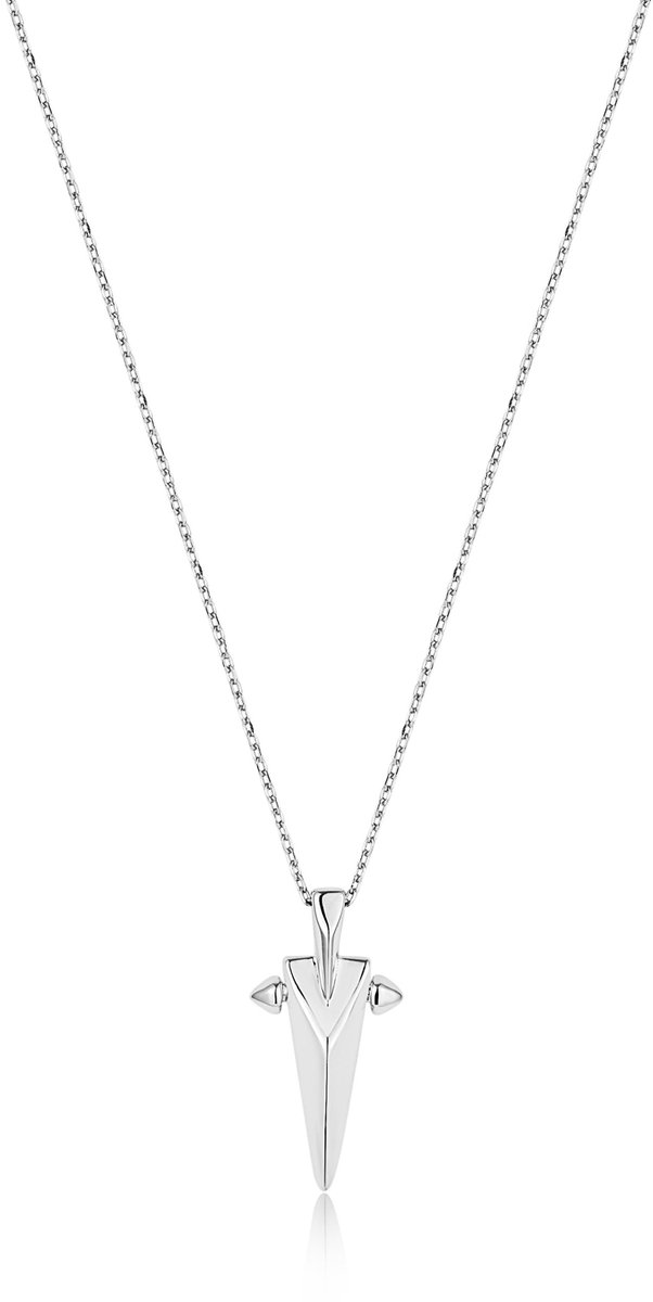 Ania Haie AH N053-03H Polished Punk Dames Ketting - Collier - Sieraad - Schakelketting - Zilver - 925 Zilver - Anker - 5 mm breed - 50 cm lang