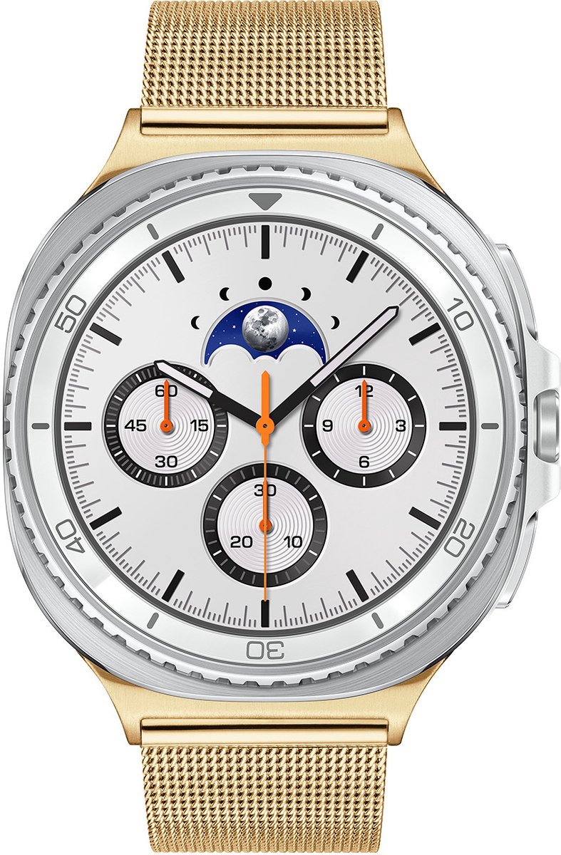 Samsung Special Edition Galaxy Watch 8 CLASSIC Wit/Goudkl Mesh 46mm