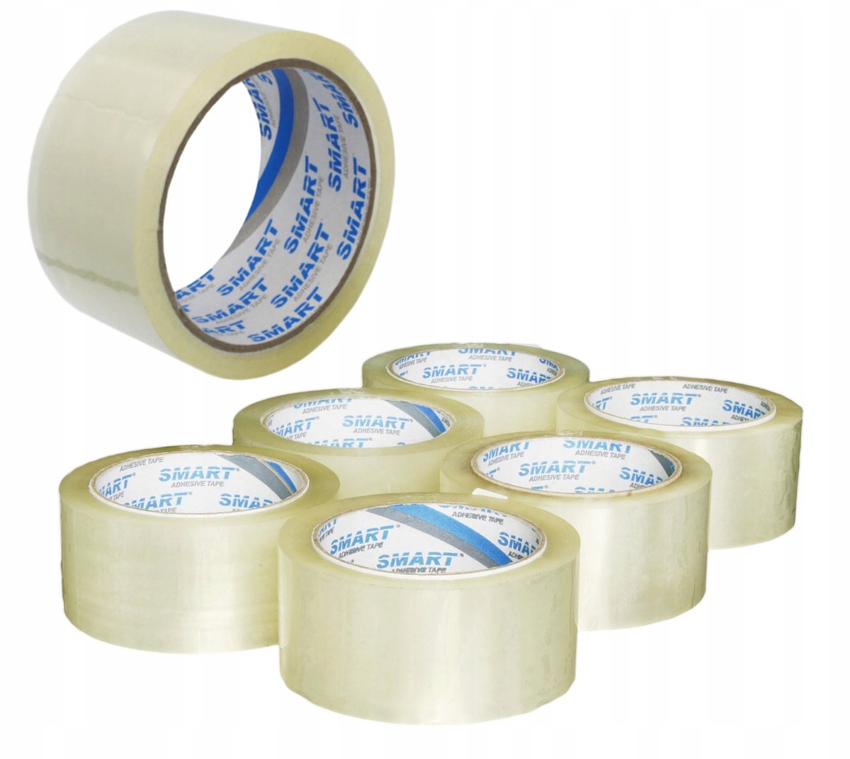 Smart Pakkingstape Transparant 48mm x 100m - 6 Rollen