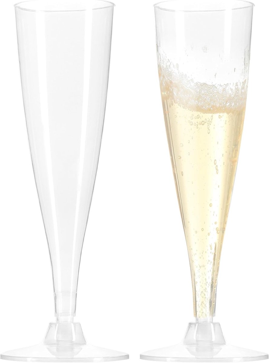 Candala Champagneglas, herbruikbaar, 16 stuks, transparante, stapelbaa