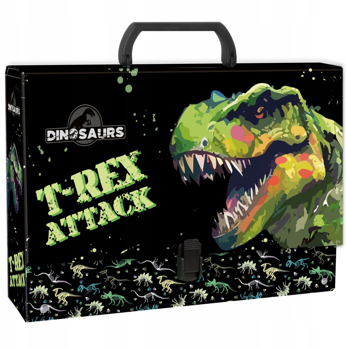 Stevige A4 Map met Handvat - Dinosaurus Thema