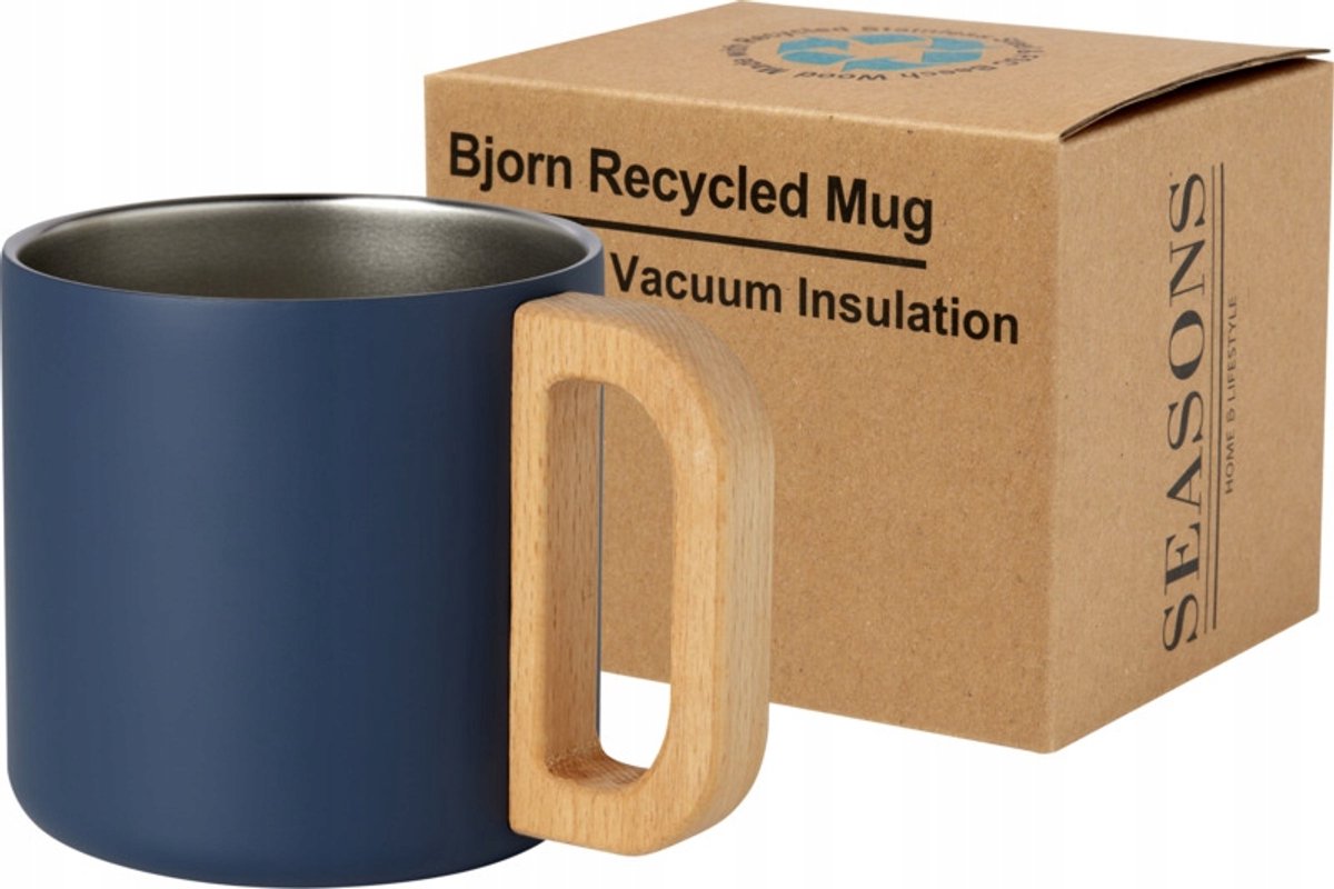 Bjorn Thermosbeker 360ml RVS Koperen Isolatie - Duurzaam Cadeau