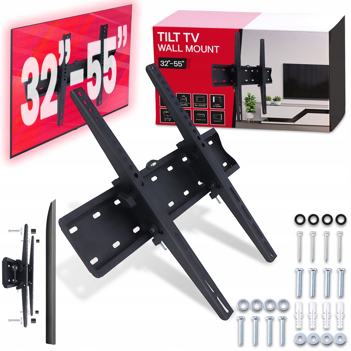 Stevige Wandsteun voor LG 55 inch TV - Kantelbaar & Sterk