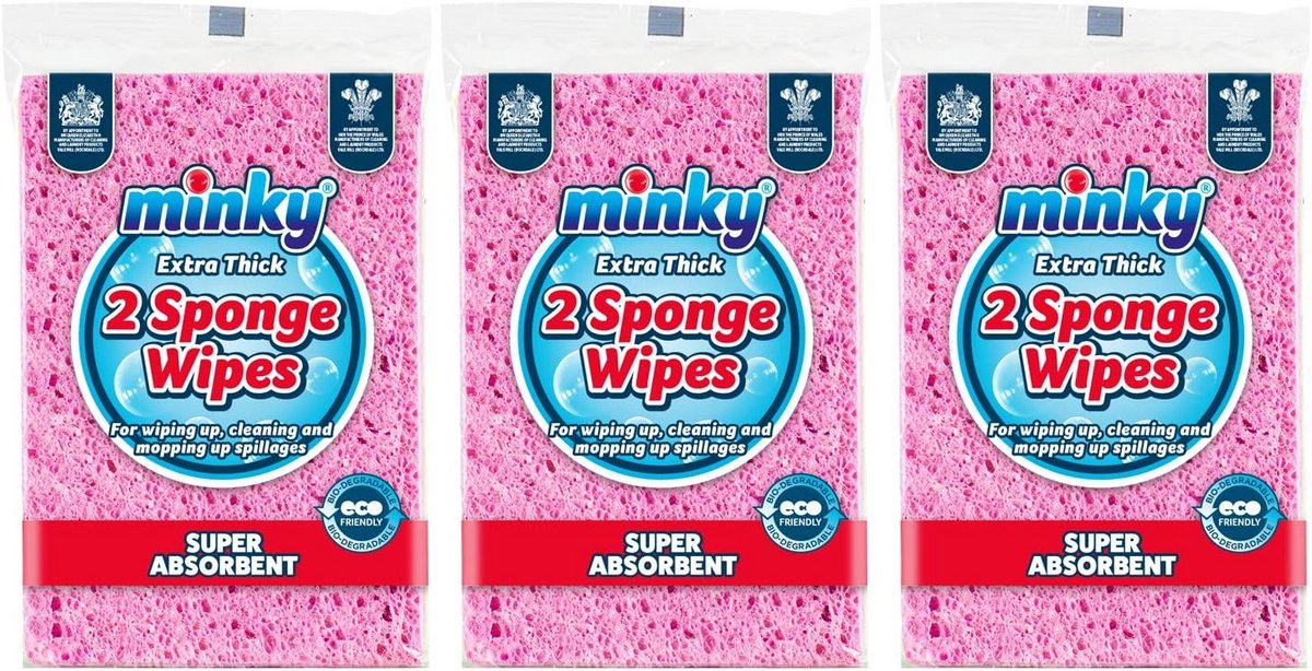 6 Pack Spons Doekjes - Extra Dikke en Absorberende Keuken Doeken