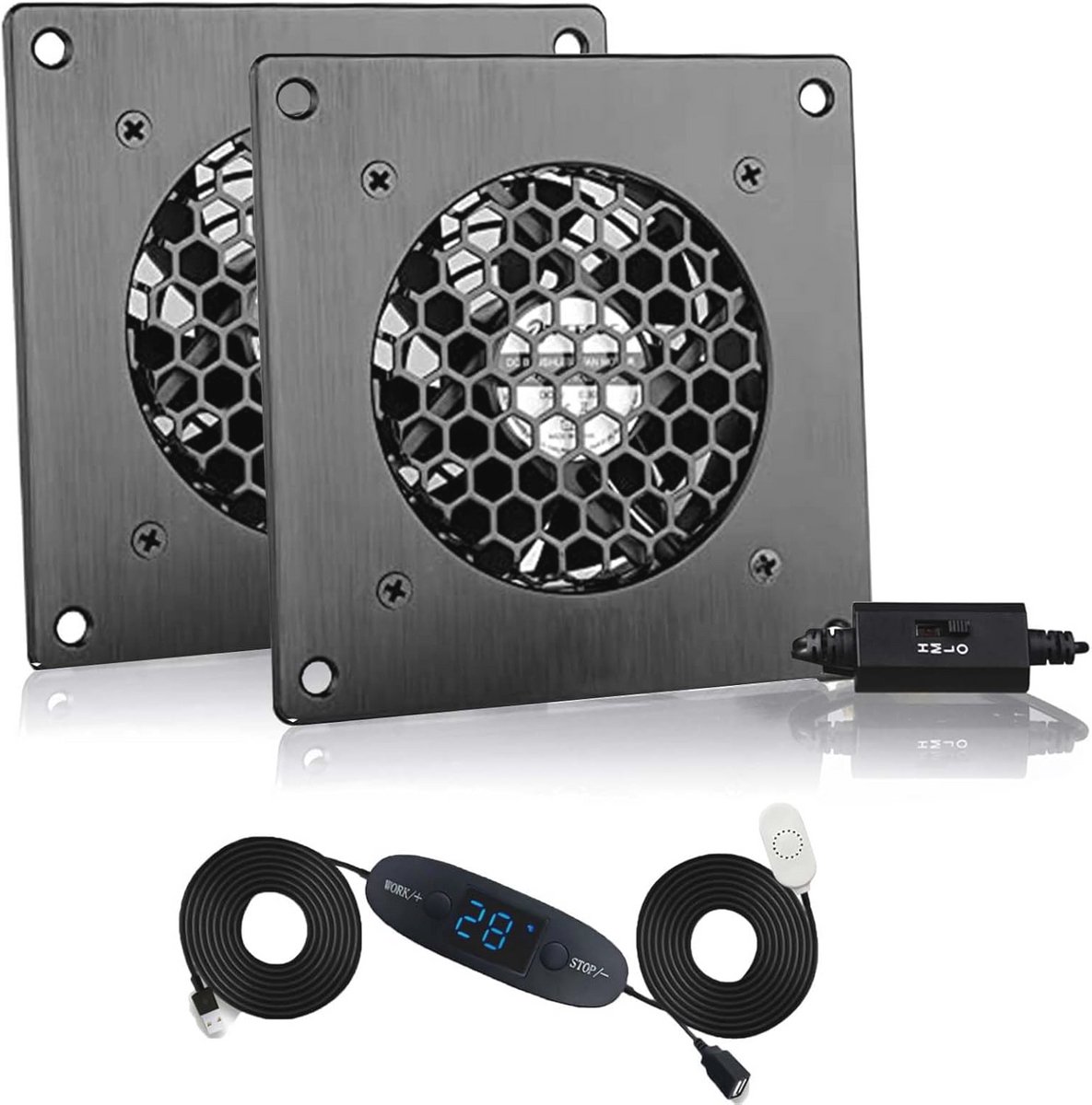 USB Ventilator 120mm met 3 Snelheden voor Thuis en AV-toepassingen