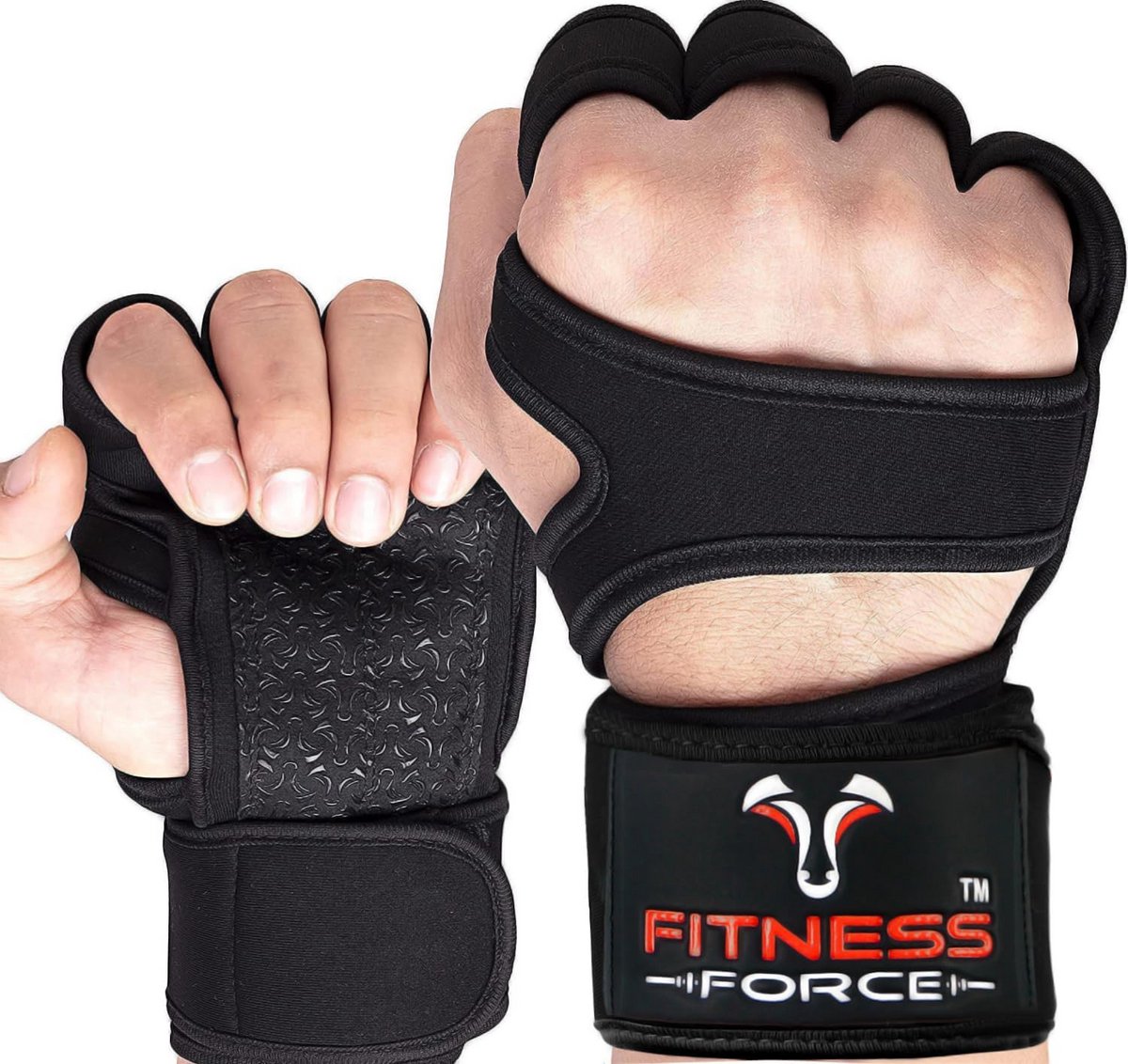Fitness Force Cross Training Gloves (X-Large, Black)