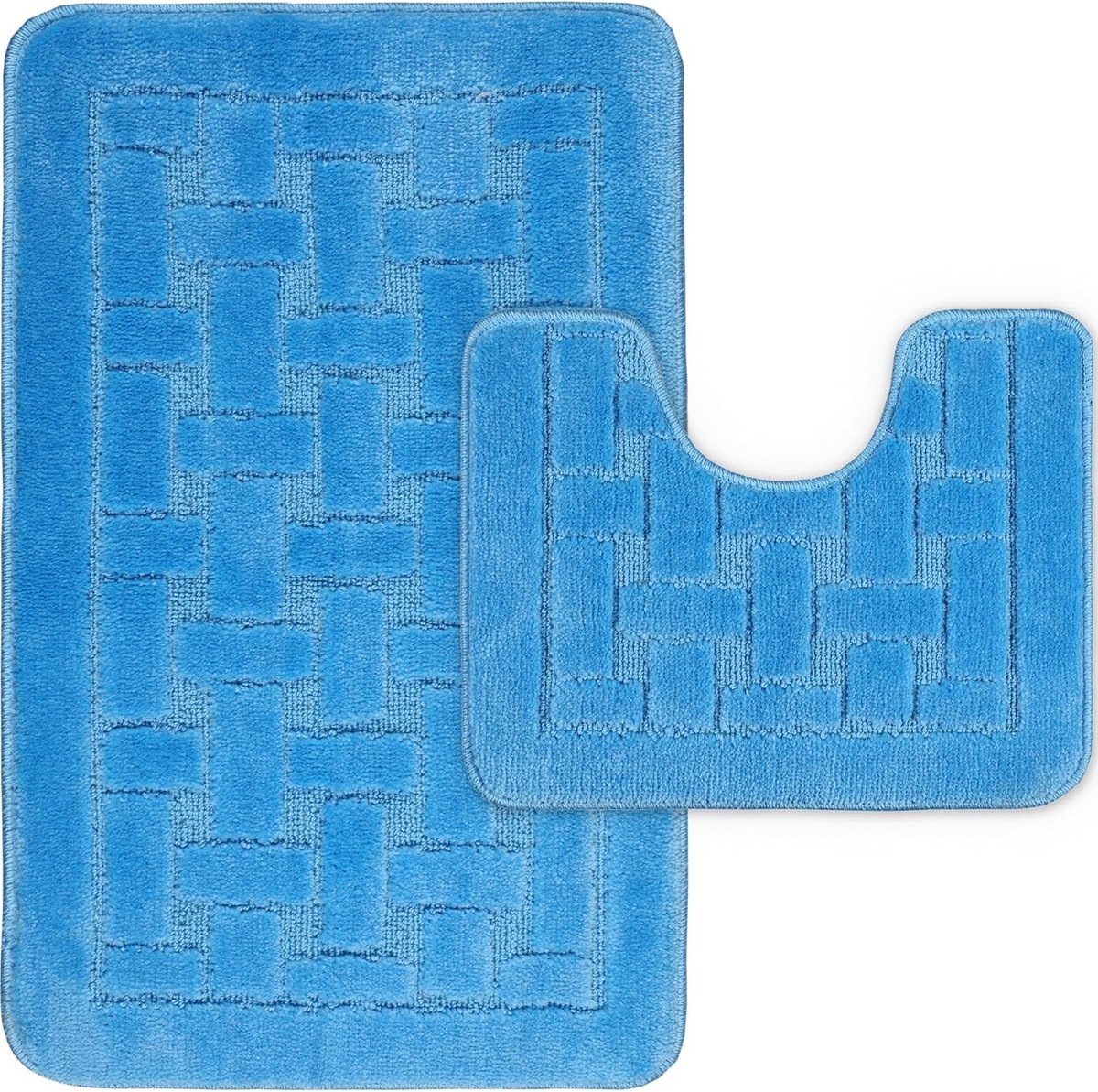 Antislip Luxe 2-delige Badmat Set - Ultra Zacht en Waterabsorberend