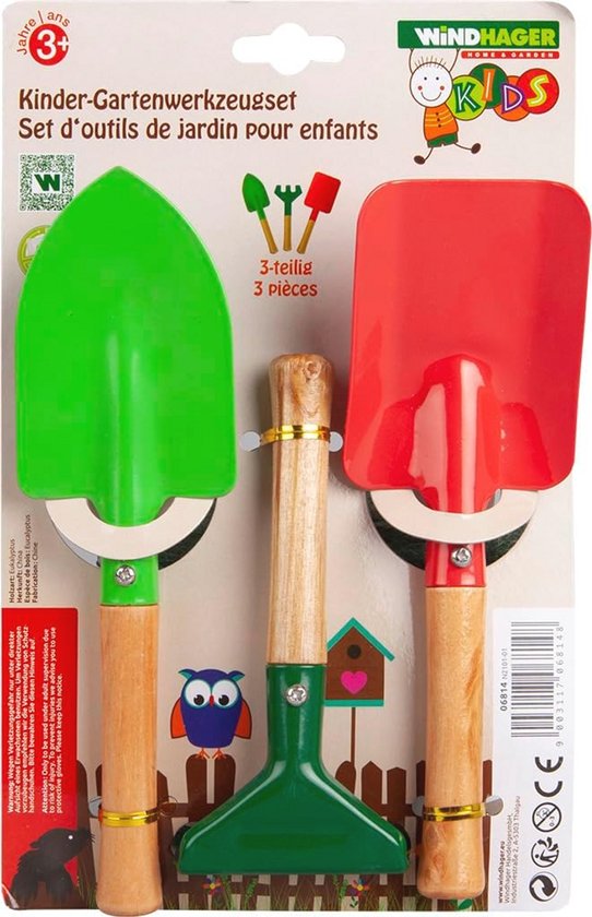 3-delig tuingereedschapset voor kinderen - leer tuinieren — afbeelding 2