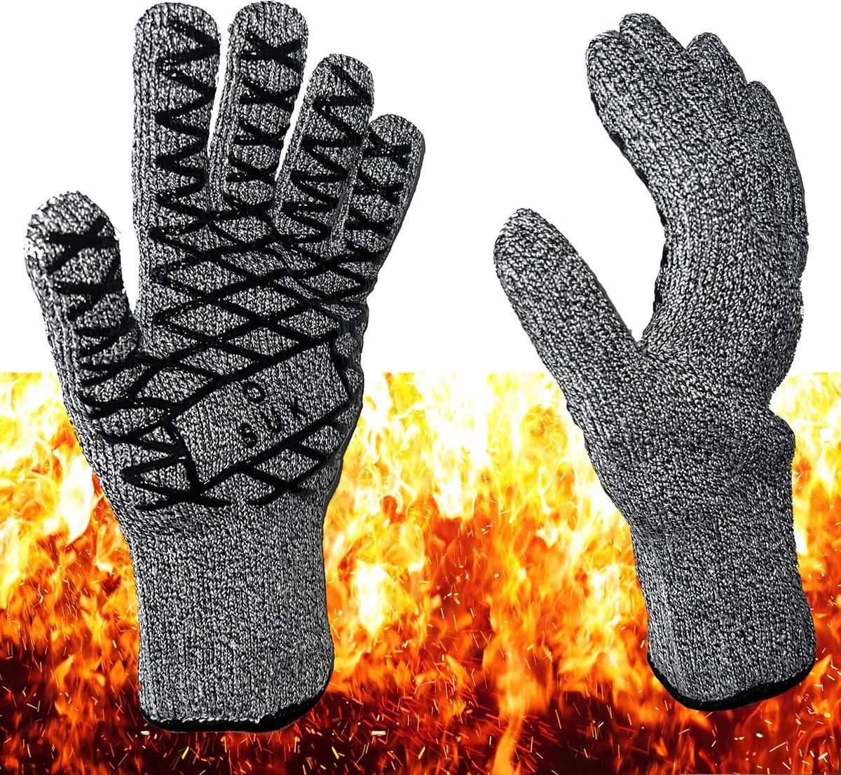 Hittebestendige en Antislip BBQ Handschoenen voor Grillen en Koken
