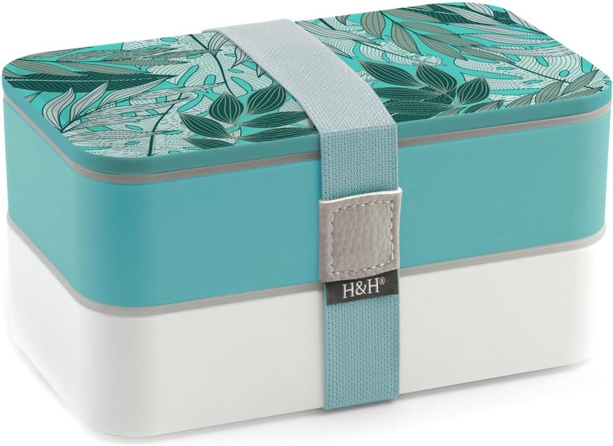 Bento Box Lunchtrommel met Compartimenten - Dierenprint