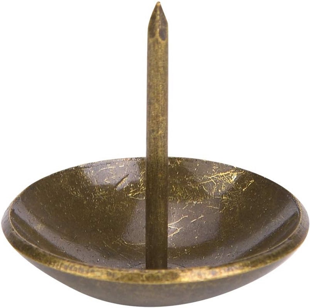 30x Decoratieve Meubelspijkers Rond - Tapijt- en Fotospijkers - Ijzer met Plating (30x30mm)