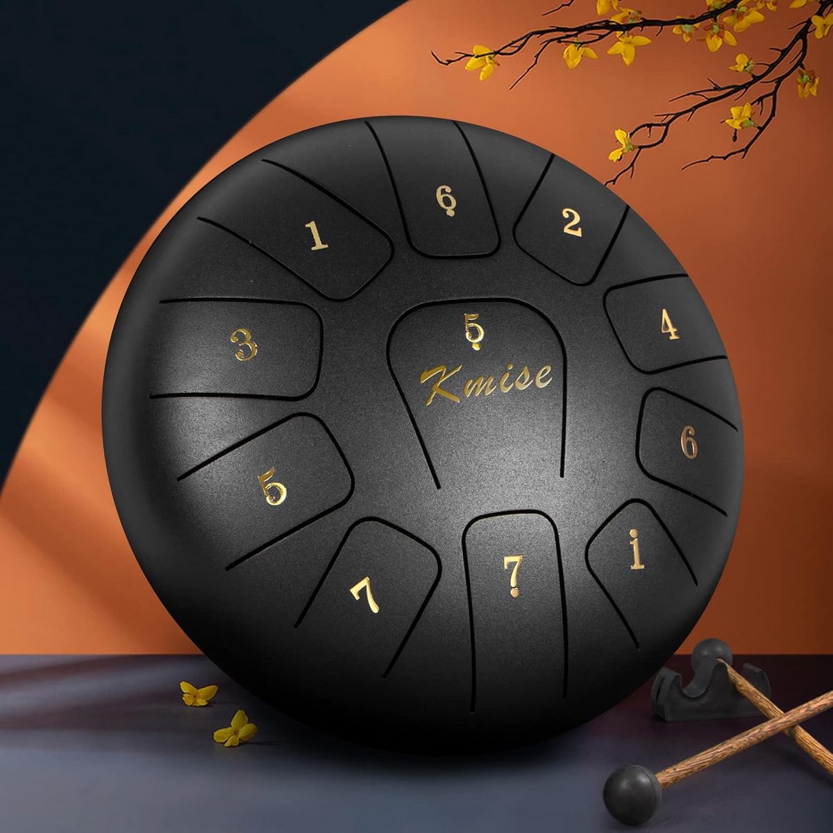Tongtrommel met 11 noten - Draagbaar slaginstrument voor beginners