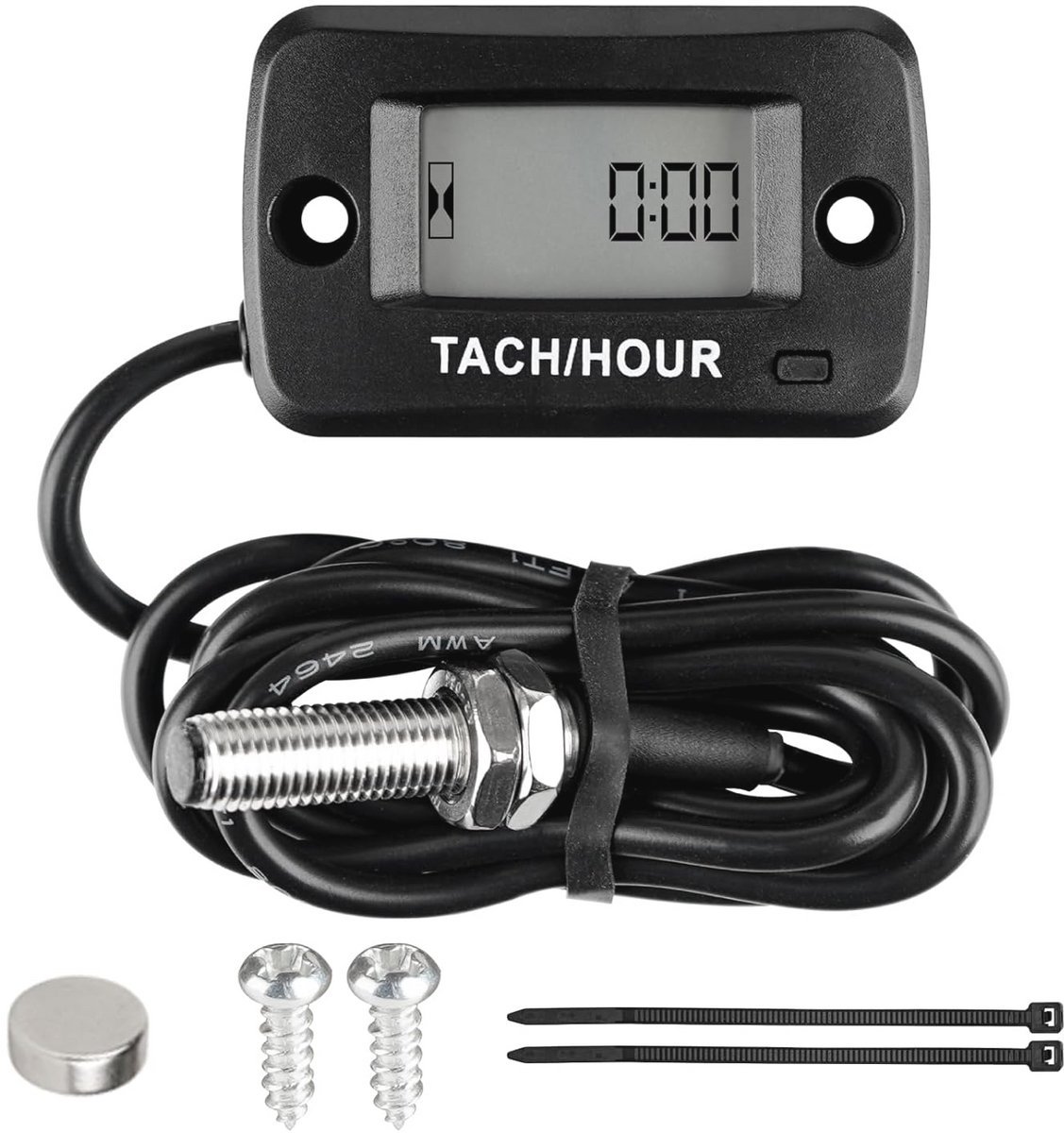 Digitale Toerentalmeter voor Grasmaaiers en Generatoren - Programmeerbaar Onderhoudsinterval