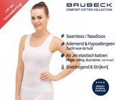 Brubeck Dames Seamless Hemd – Naadloos Katoenen Onderhemd – Ademend & Hypoallergeen - Wit - XL