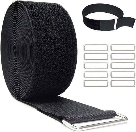 Klittenband op rol 10mm, 16mm, 20mm, 25mm