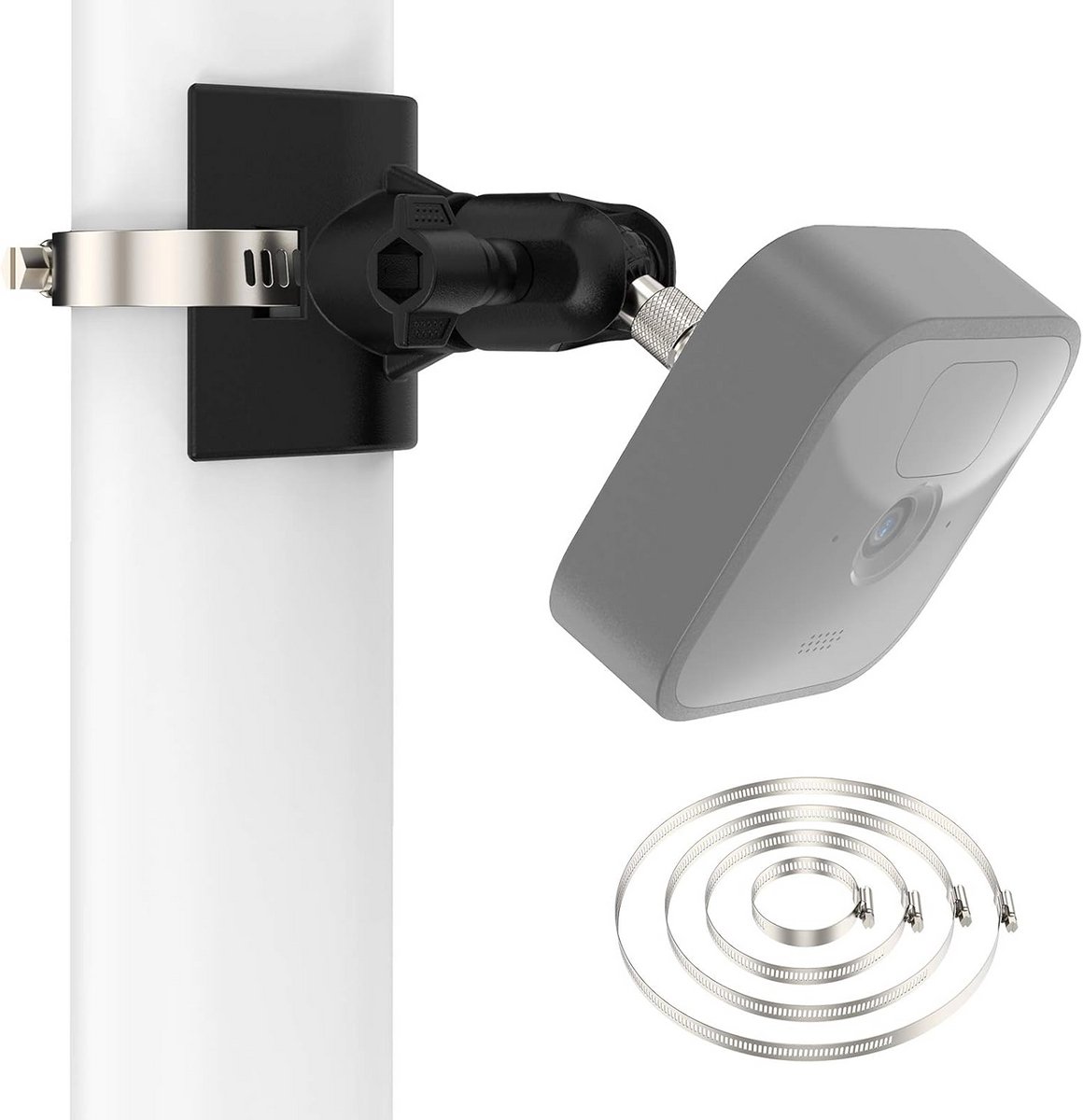 Universele 360° Camera Beugel voor Binnen en Buiten met Verstelbare Buis Klemmen