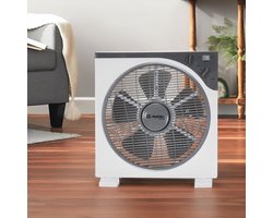 Vloerventilator met Timer en 3 Snelheden - 30 cm, 50 W, Draagbaar voor Thuisgebruik