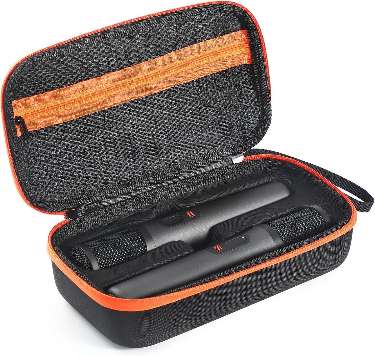 Microfoonhoesje voor Draagbare Audiokoffers - Handheld Dual Mic Reistasje en Organizer