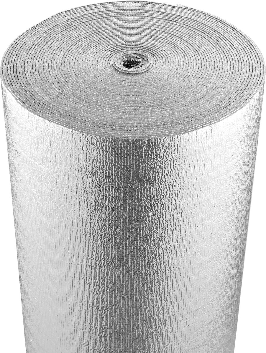 VEVOR 30mx122cm Isolatiefilm Isolatiefilm Thermische Film Reflectiefilm 3,2 mm Dik
