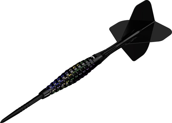 Mission Black Opal 95% Tungsten Dart Set, Steel Tip Darts - Aggressieve Grip Barrel, 22G / 24G / 26G - Professionele Steeltip Darts, Zwart PVD Design van Mission — afbeelding 3