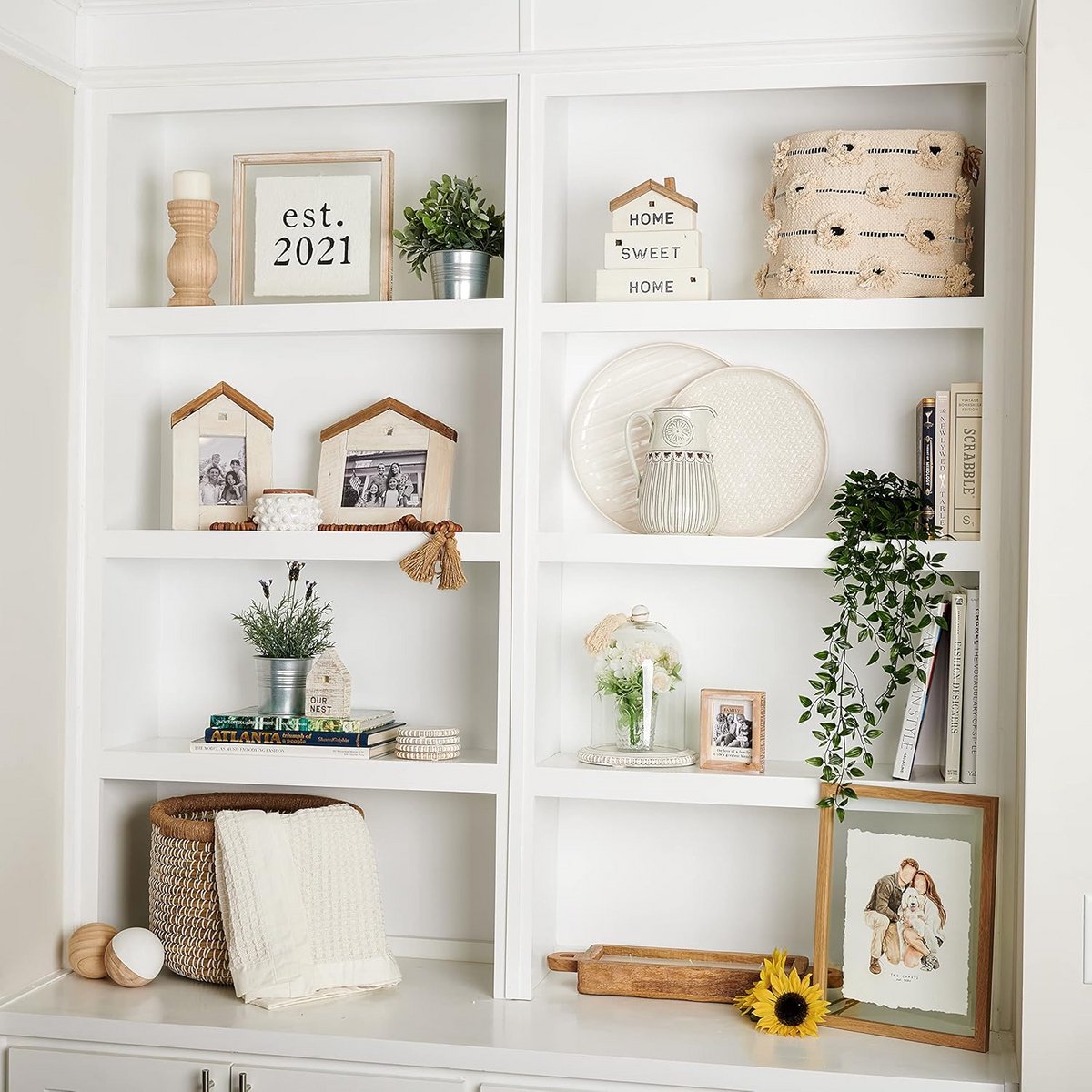 Set van 4 Witte Kralen Onderzetters - Decoratieve en Beschermende Tafelonderzetters